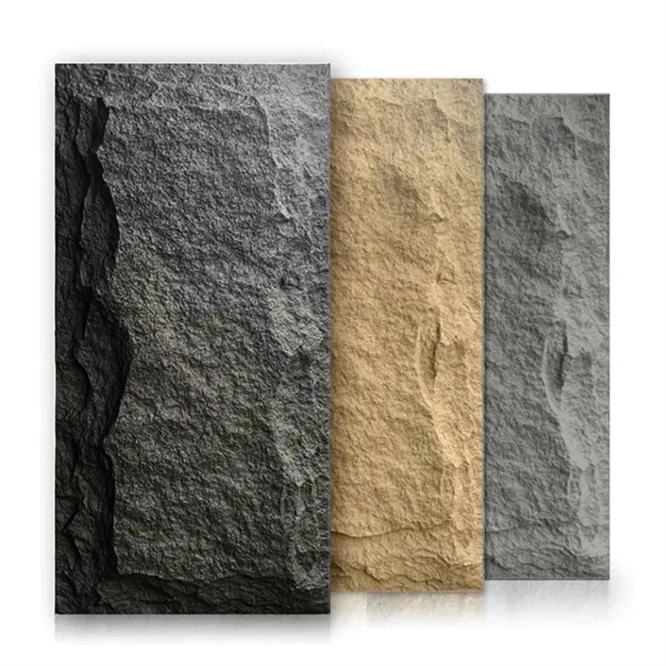 PU Stone Wall Panel Light Weight 3D PU Faux Wall Board
