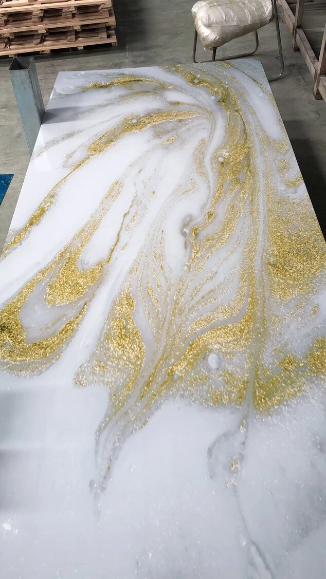 PVC Marble Sheet Glossy For Waterproof Wall Panel 3mm Uv Pvc
